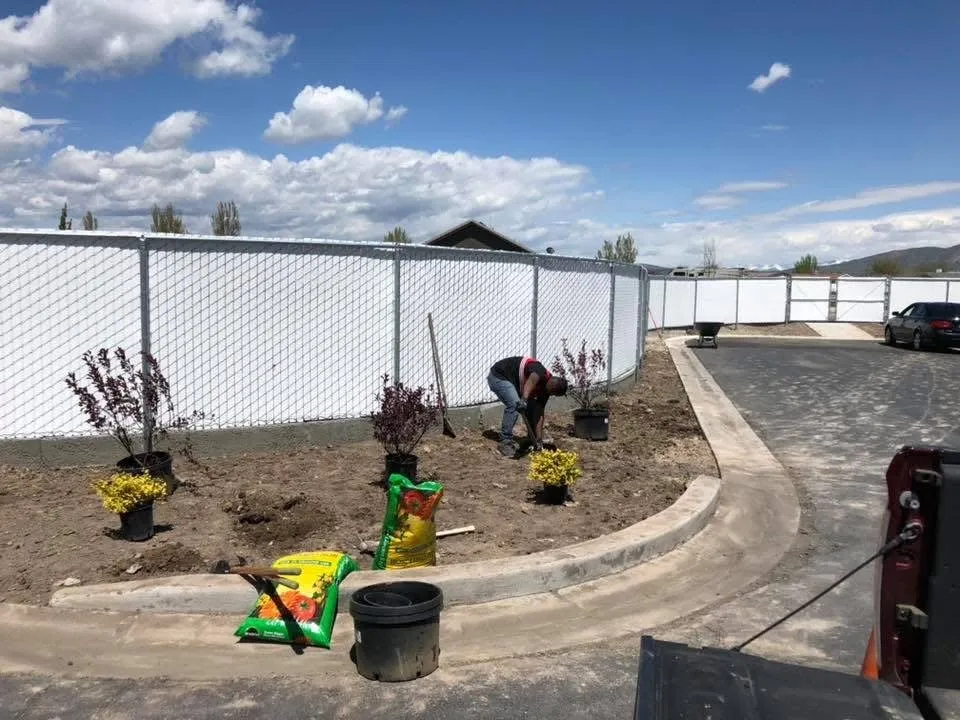 Custom landscape installation for beautiful yards in Nibley, UT by Cannaday's Lawn care & Landscaping