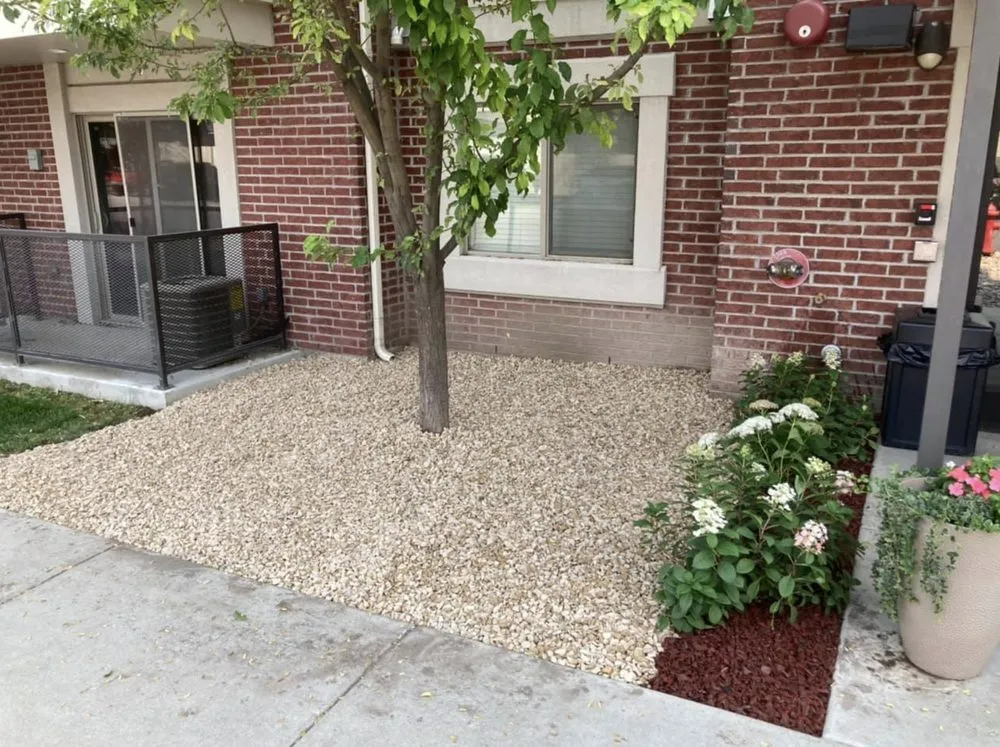 Professional outdoor landscaping in Nibley, UT by Cannaday's Lawn care & Landscaping