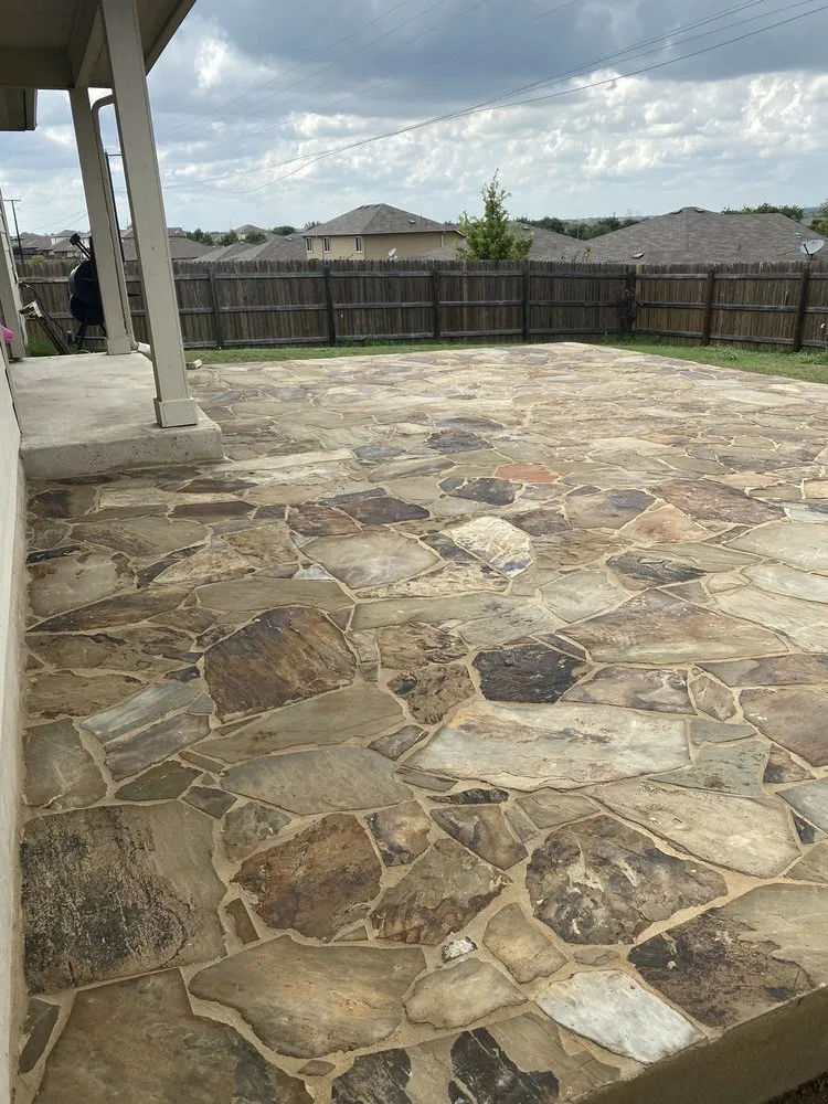 Professional landscape installation in Round Rock, TX by Cantu Nursery & Landscape