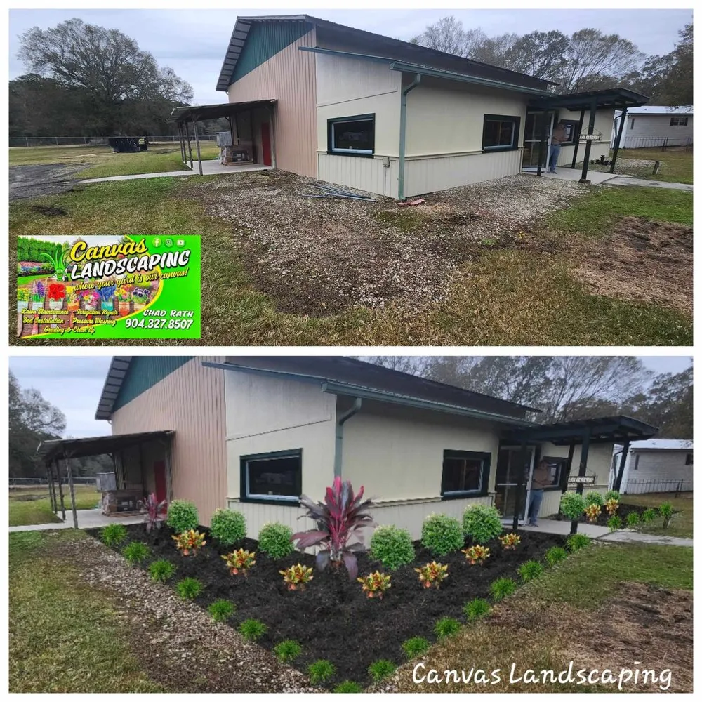 Affordable outdoor landscaping in Starke, FL by Canvas Landscaping
