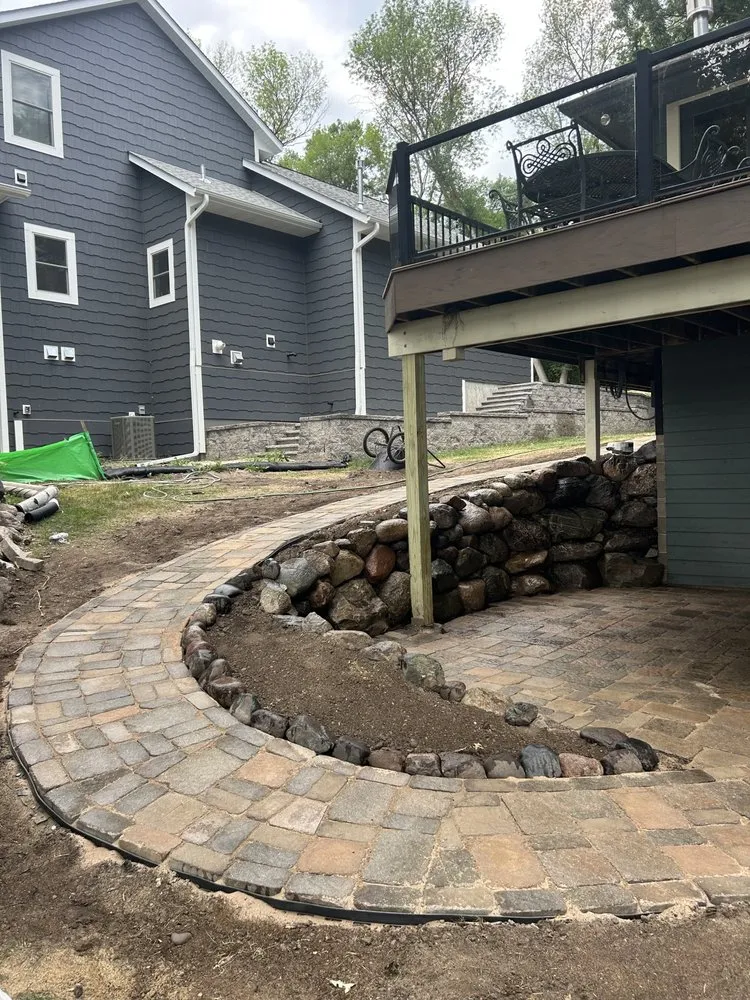 Custom yard cleanup service for residential properties in Wyoming, MN by Canvasback outdoor services