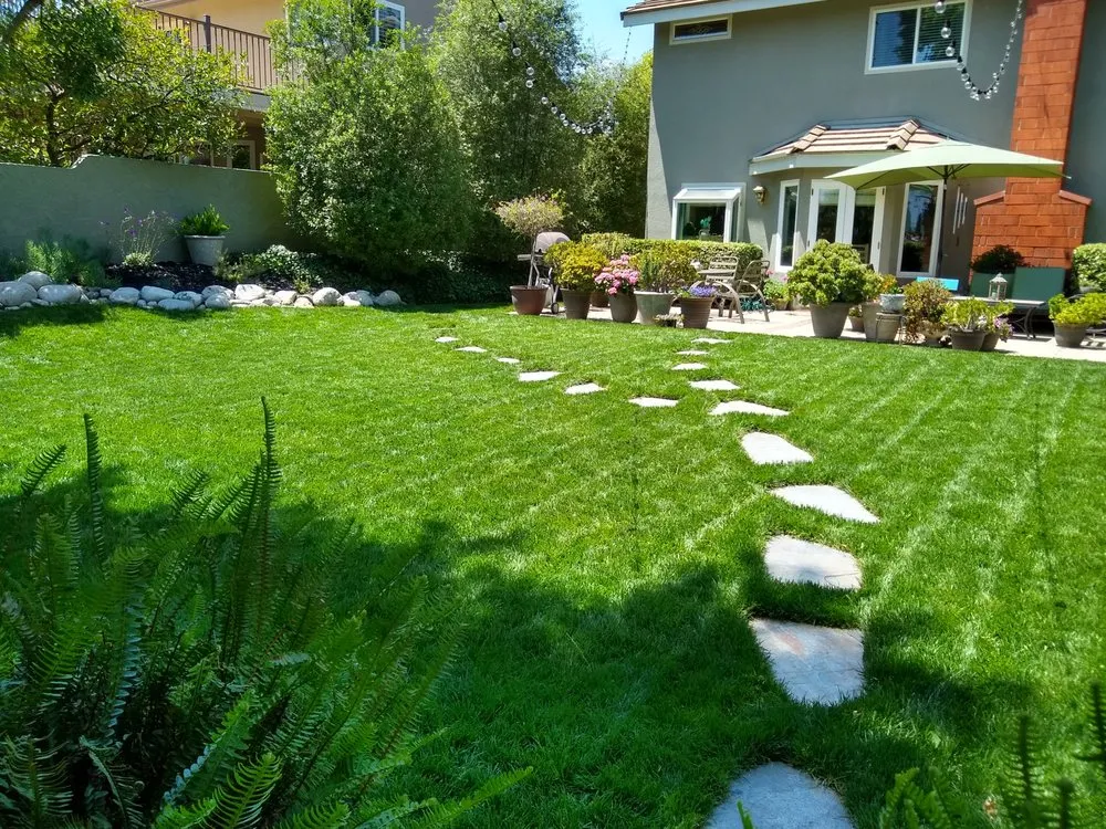 Custom landscape design for homes in Colton, CA by Canyon Hydroseeding