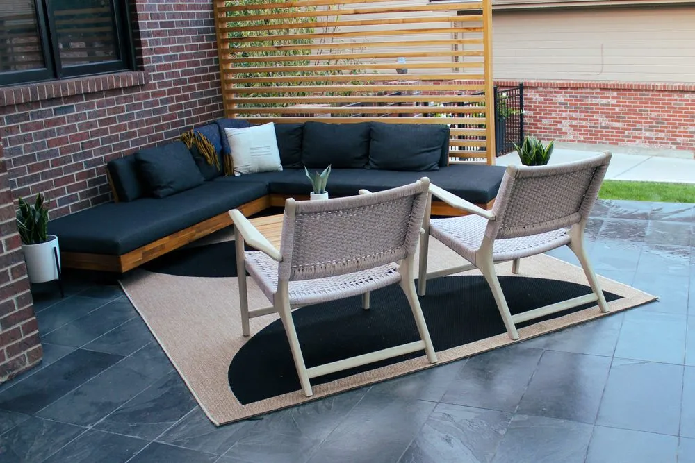 Professional yard cleanup service with custom design in Golden, CO by Canyon Point Landcaping