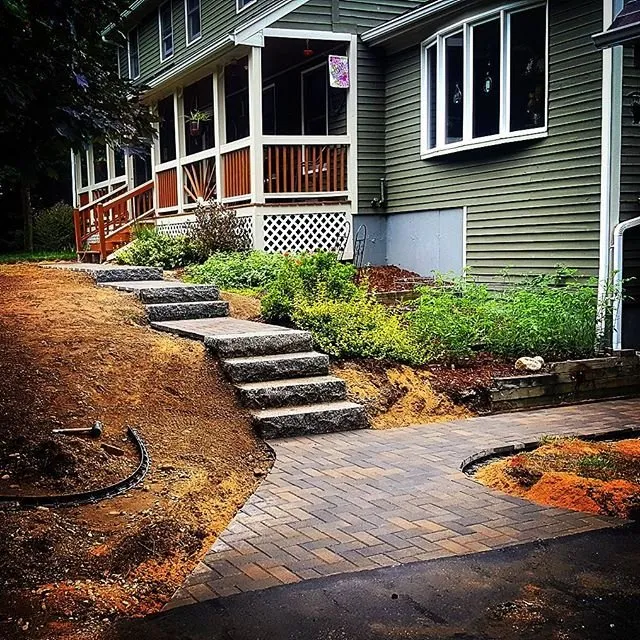 Custom lawn mowing service with custom design in Turner, ME by Canyon Springs Landscaping