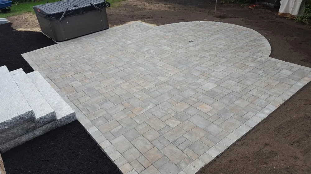 Professional landscape installation in Harwich, MA by Cape Coastal Landscaping