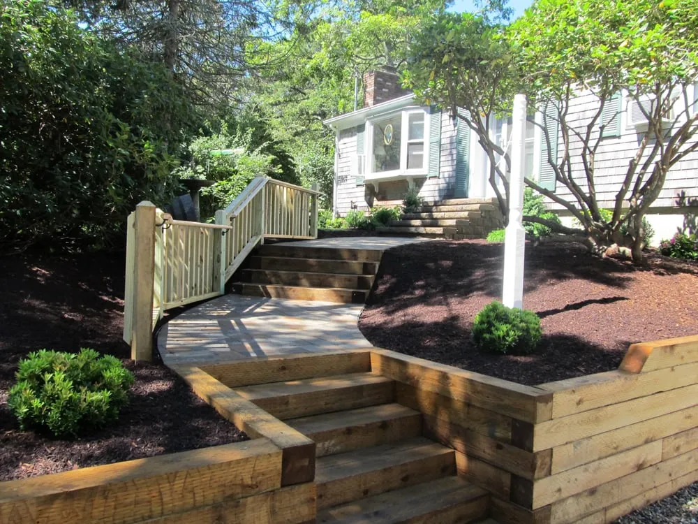 Local lawn mowing service for residential properties in Harwich, MA by Cape Coastal Landscaping