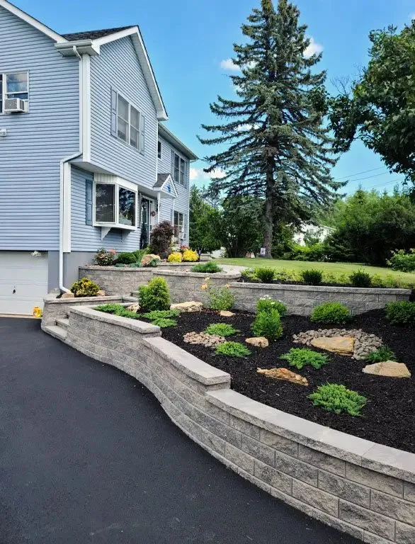 Custom garden landscaping in Monroe, NY by Cappella Enterprises Landscape Design & Developement