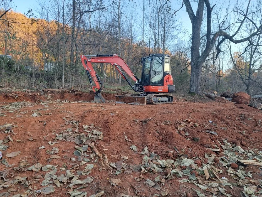 Professional yard maintenance for homes in Candler, NC by Capps Excavation
