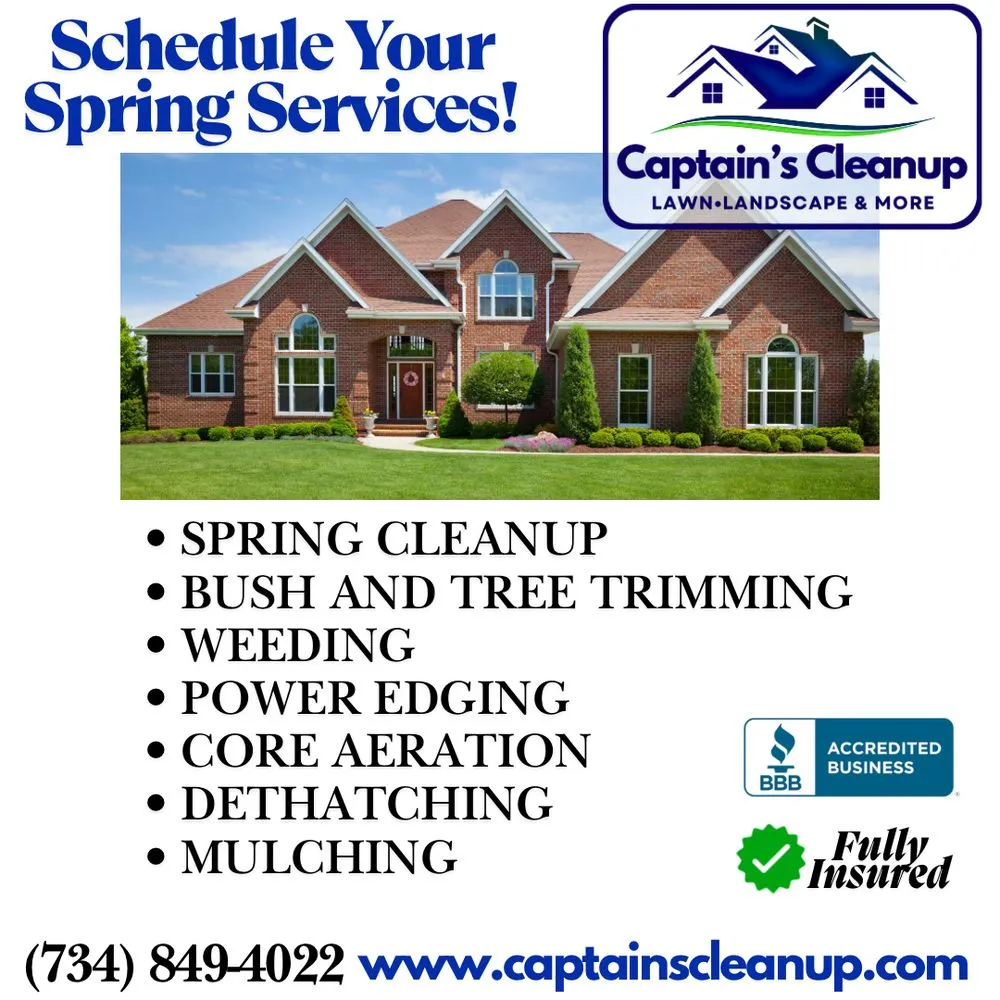 Top-rated lawn mowing service in Plymouth, MI by Captain's Clean Up