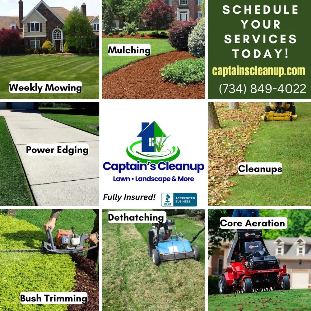 Affordable landscape installation with custom design across Plymouth, MI - Captain's Clean Up