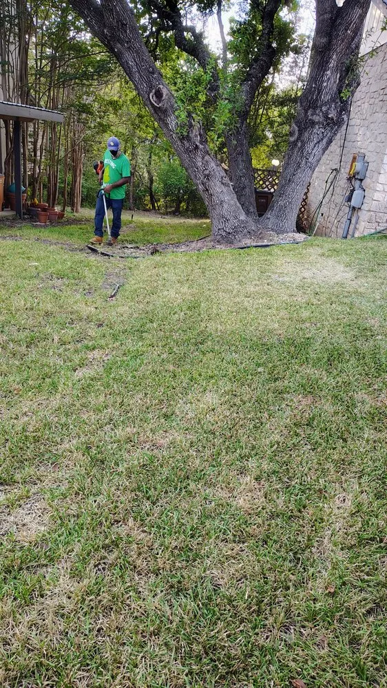 Custom landscape installation for year-round maintenance in Manor, TX by Caraveo Landscaping