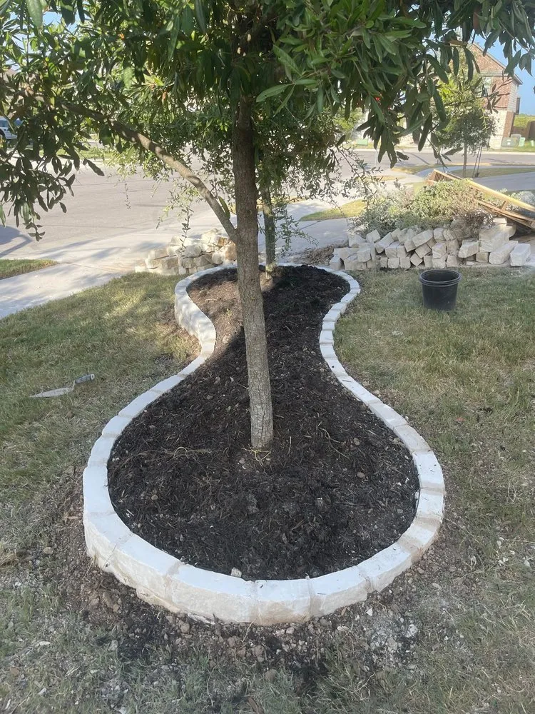 Professional landscape installation with custom design across Manor, TX - Caraveo Landscaping