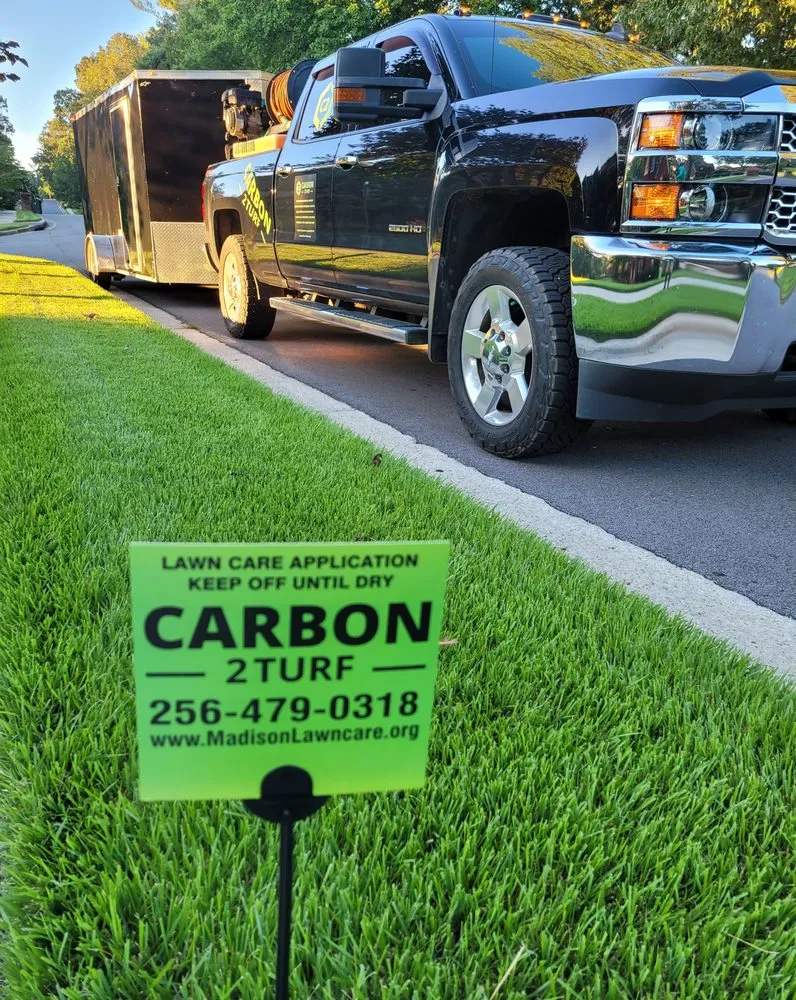 Expert yard cleanup service with custom design in Harvest, AL by Carbon-2-Turf
