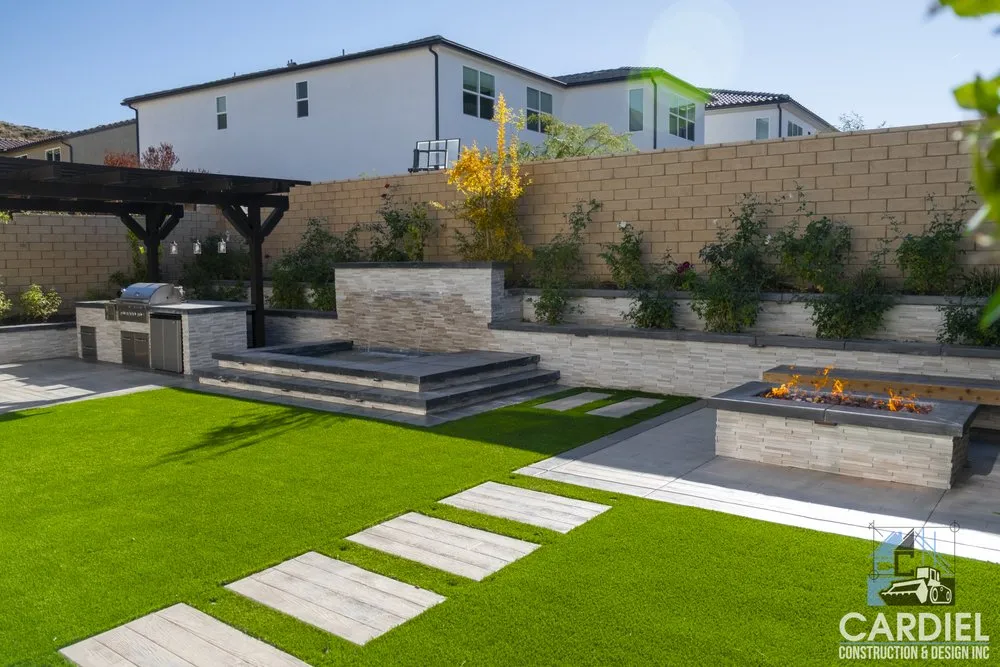 Expert yard cleanup service for beautiful yards in Los Angeles, CA by Cardiel Construction & Design
