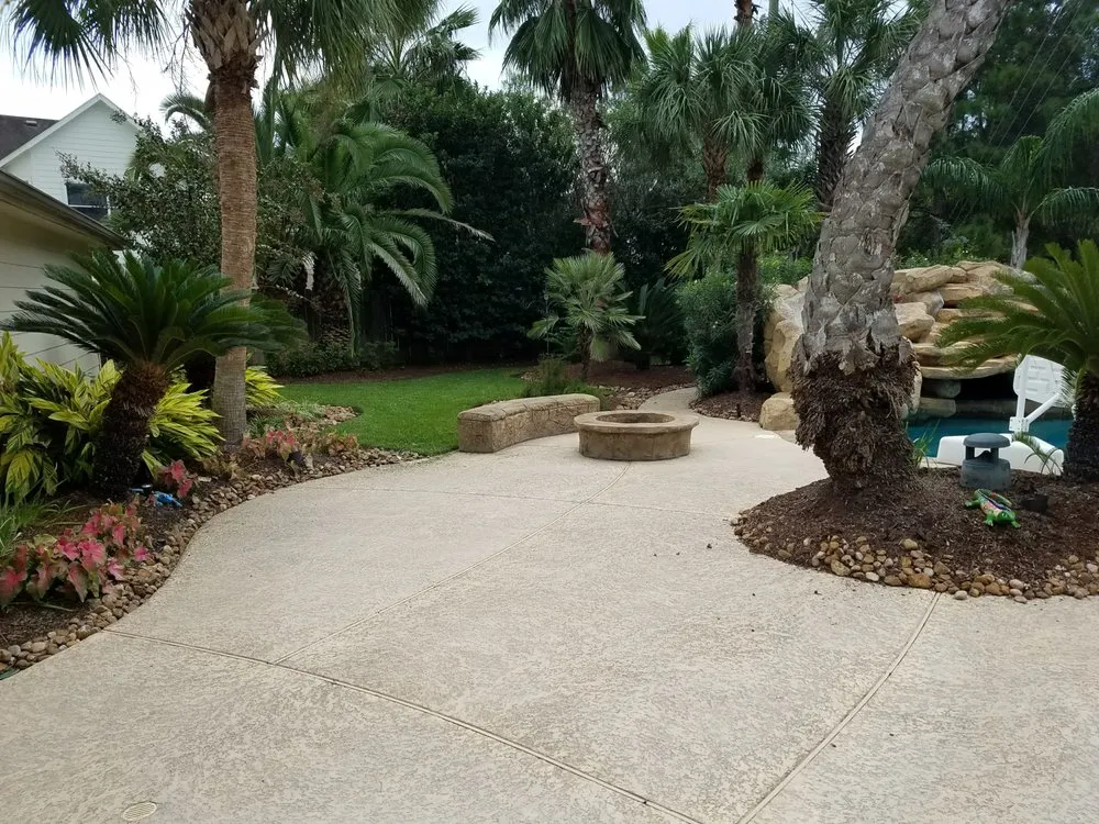 Expert yard cleanup service with custom design in Katy, TX by Cardinal Landscape Management