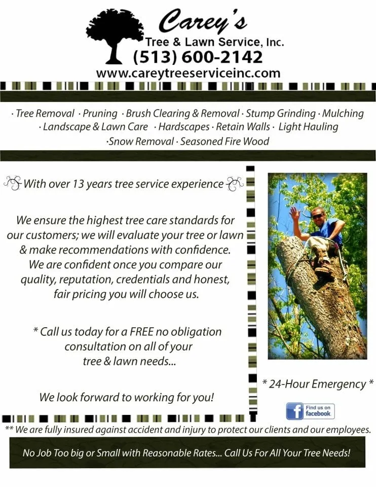 Affordable landscape design in Aurora, IN by Carey's Tree Service
