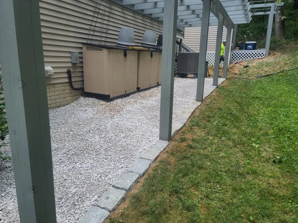 Custom landscape installation in Frederick, MD by Carias Services