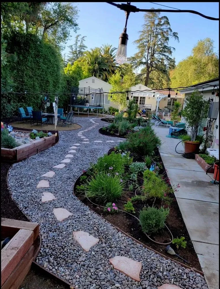 Custom landscape installation in Los Angeles, CA by Carlos and Javier González Landscaping And Gardening