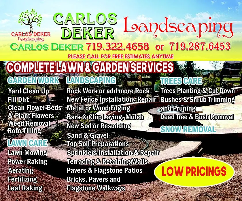 Local landscape installation in Colorado Springs, CO - Carlos Deker Landscaping
