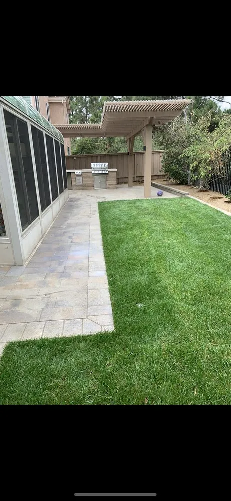 Affordable lawn mowing service with custom design in Encinitas, CA by Carlos Landscape Maintenance