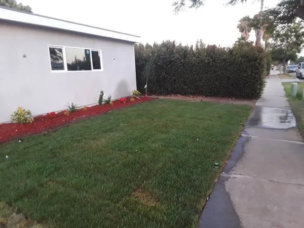 Custom garden landscaping for residential properties in El Cajon, CA by Carlos landscaping and gardening