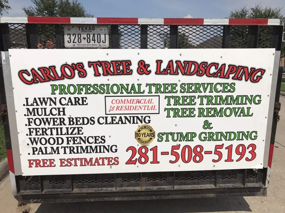 Trusted lawn care service in Dickinson, TX - Carlos Tree Service & Stump Grinding