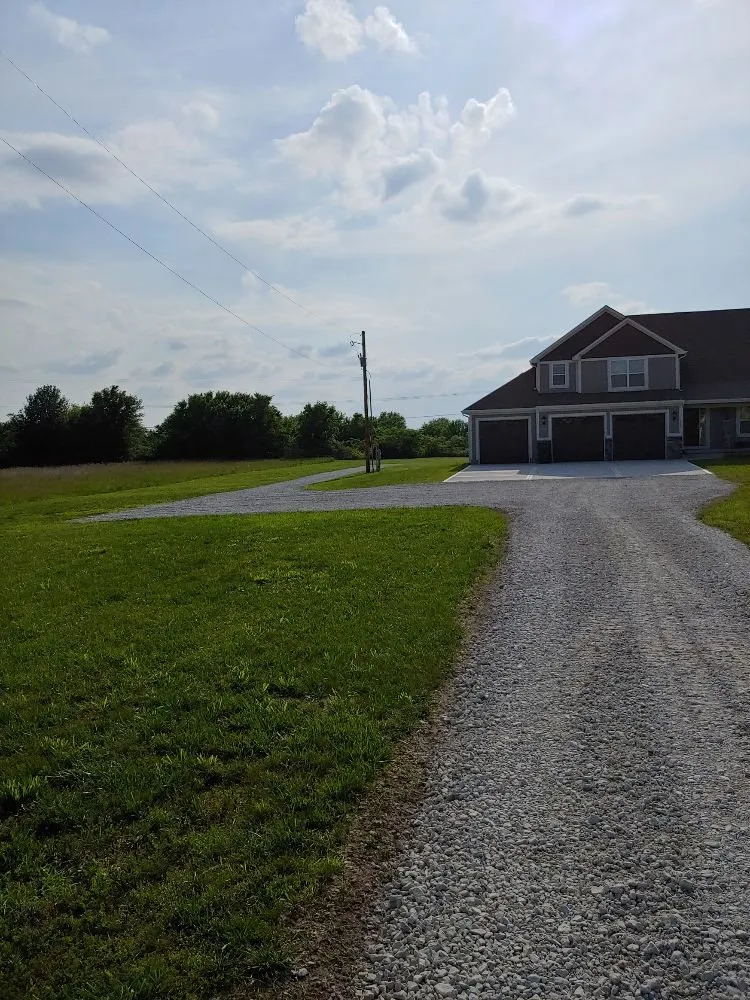 Custom residential landscaping for residential properties in Holden, MO by Carlton Dirt Work