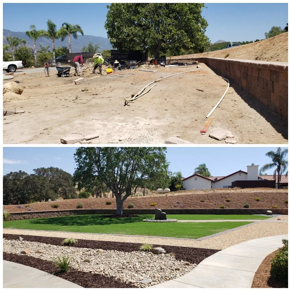 Affordable landscape design in Escondido, CA by Carmelo's Crew Landscaping