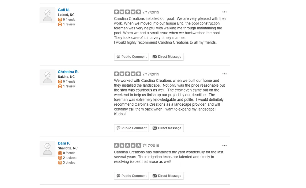 Affordable yard maintenance experts serving Shallotte, NC - Carolina Creations