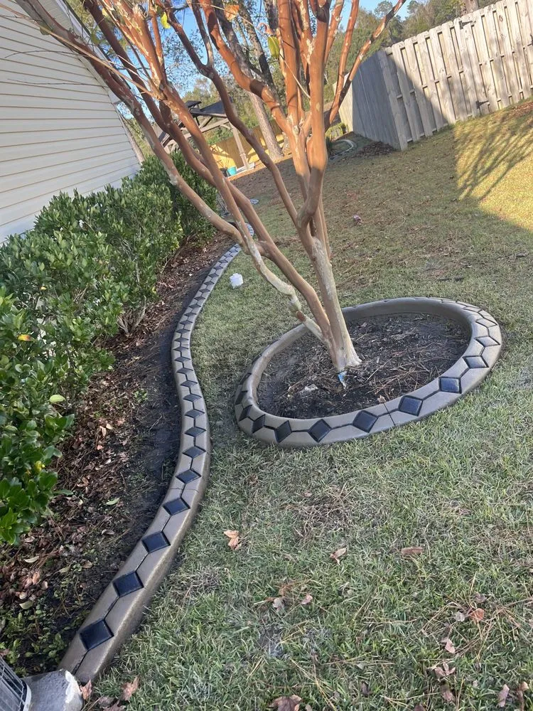 Local landscape design with custom design in Conway, SC by Carolina Custom Curbs