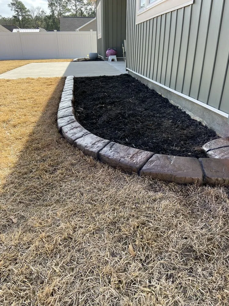 Expert lawn care service with custom design across Conway, SC - Carolina Custom Curbs