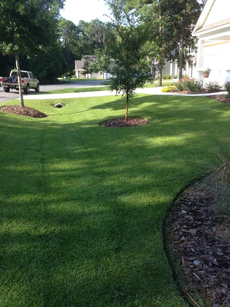 Custom landscape installation in Beaufort, SC by Carolina Environments
