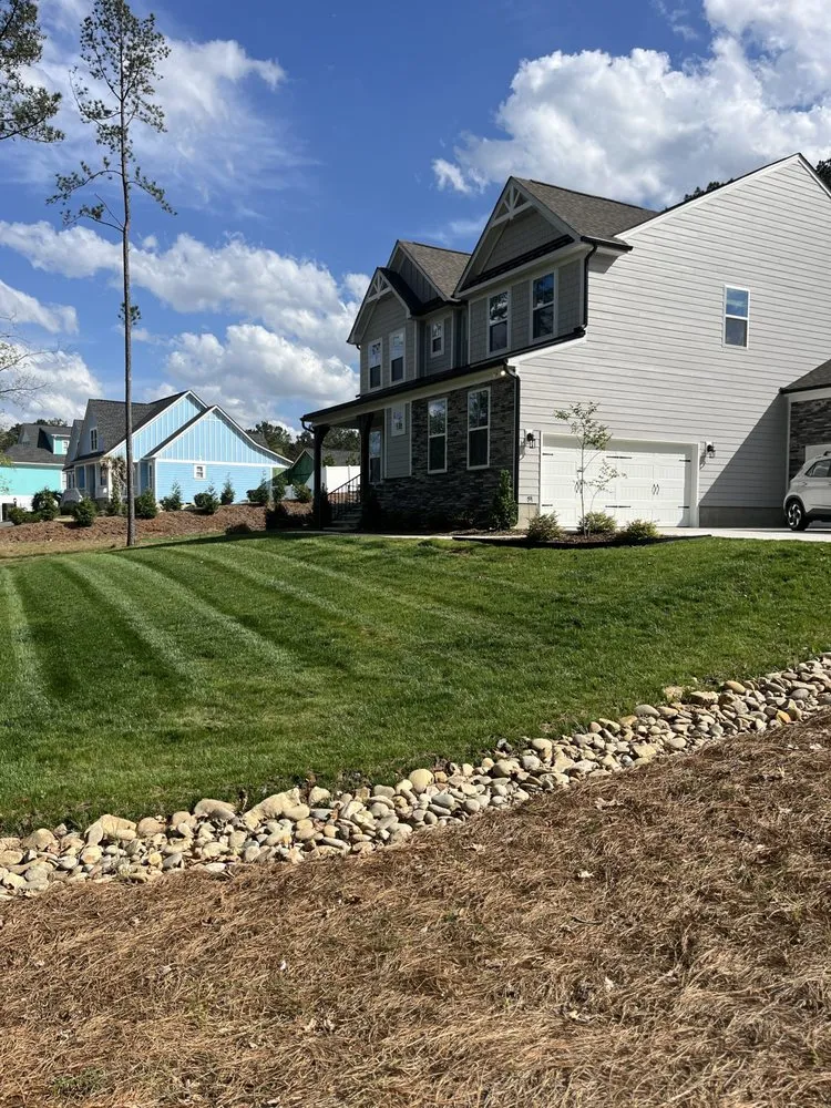 Custom garden landscaping for year-round maintenance in Rock Hill, SC by Carolina Lawn Services