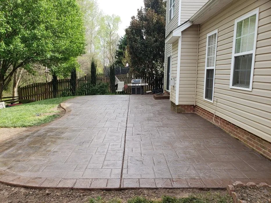 Custom yard cleanup service with custom design in Rock Hill, SC by Carolina Mega Concrete