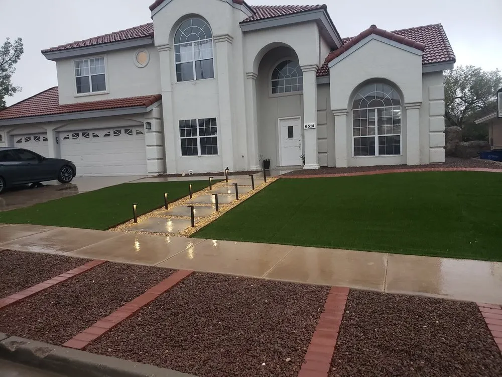 Professional outdoor landscaping in Anthony, NM by Carranza Landscaping