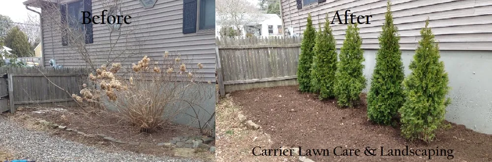 Custom garden landscaping in Groton, CT by Carrier Lawn Care & Landscaping