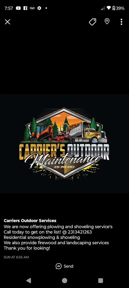Professional landscaping services in Beulah, MI by Carrier's Outdoor Maintenance