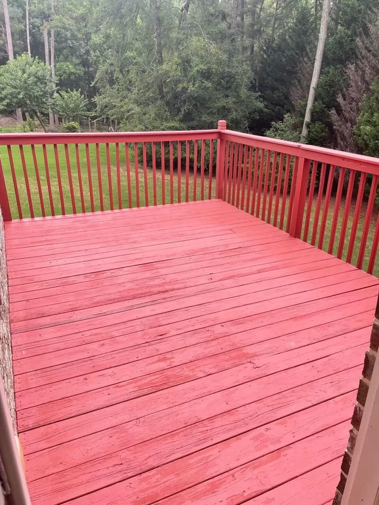 Custom landscape installation in Conyers, GA by Carrillo Residential Painting & Repairs