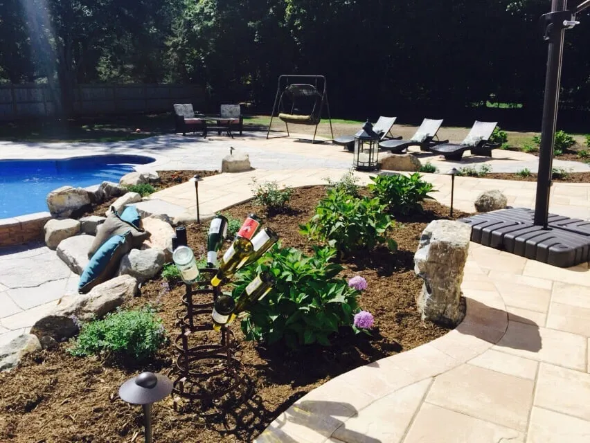 Expert outdoor landscaping for homes in Huntington Station, NY by Carry Landscaping Design & Masonry