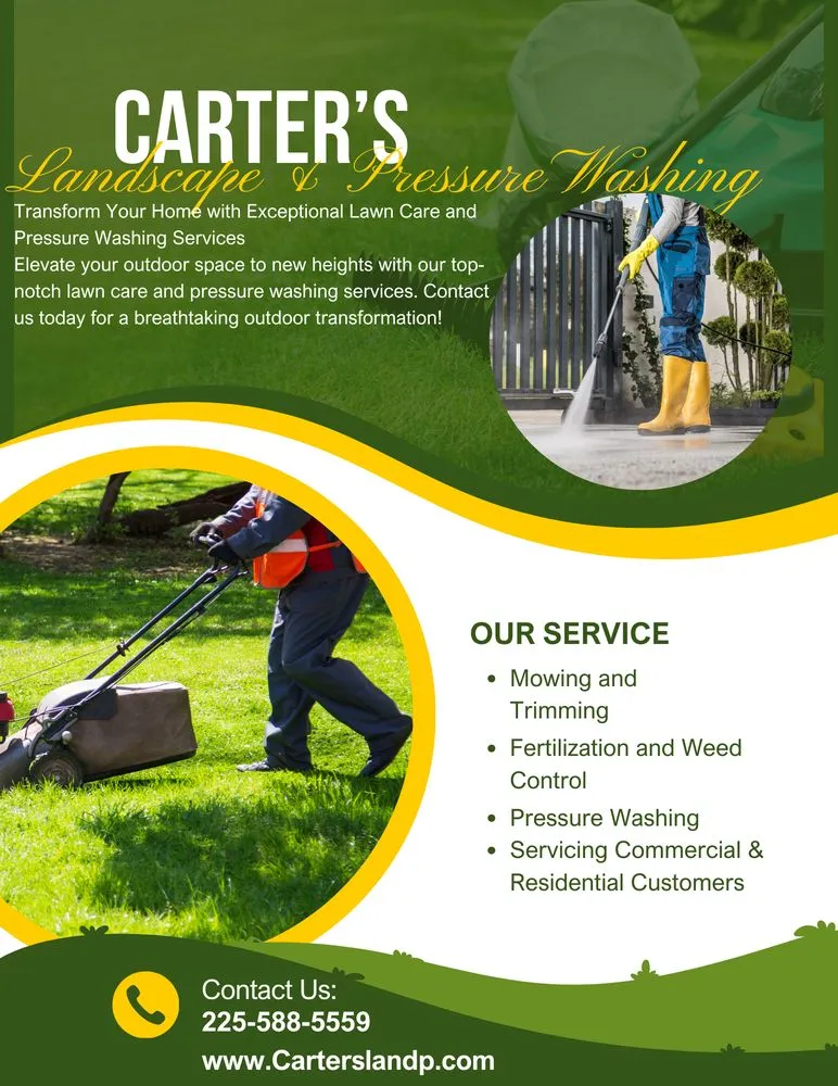 Custom residential landscaping in Baton Rouge, LA by Carter's Landscaping And Pressure Washing