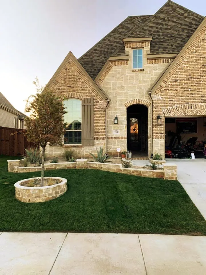 Custom landscape design for homes across Haslet, TX - Carter’s Lawn Care