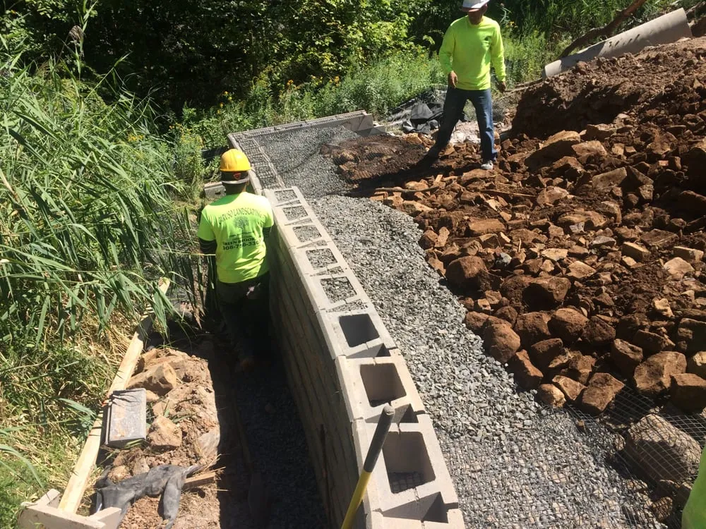 Local garden landscaping for residential properties in Green Brook, NJ by Caruso Landscape Contractors