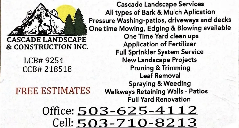 Professional lawn care service for homes across Sherwood, OR - Cascade Landscape & Construction