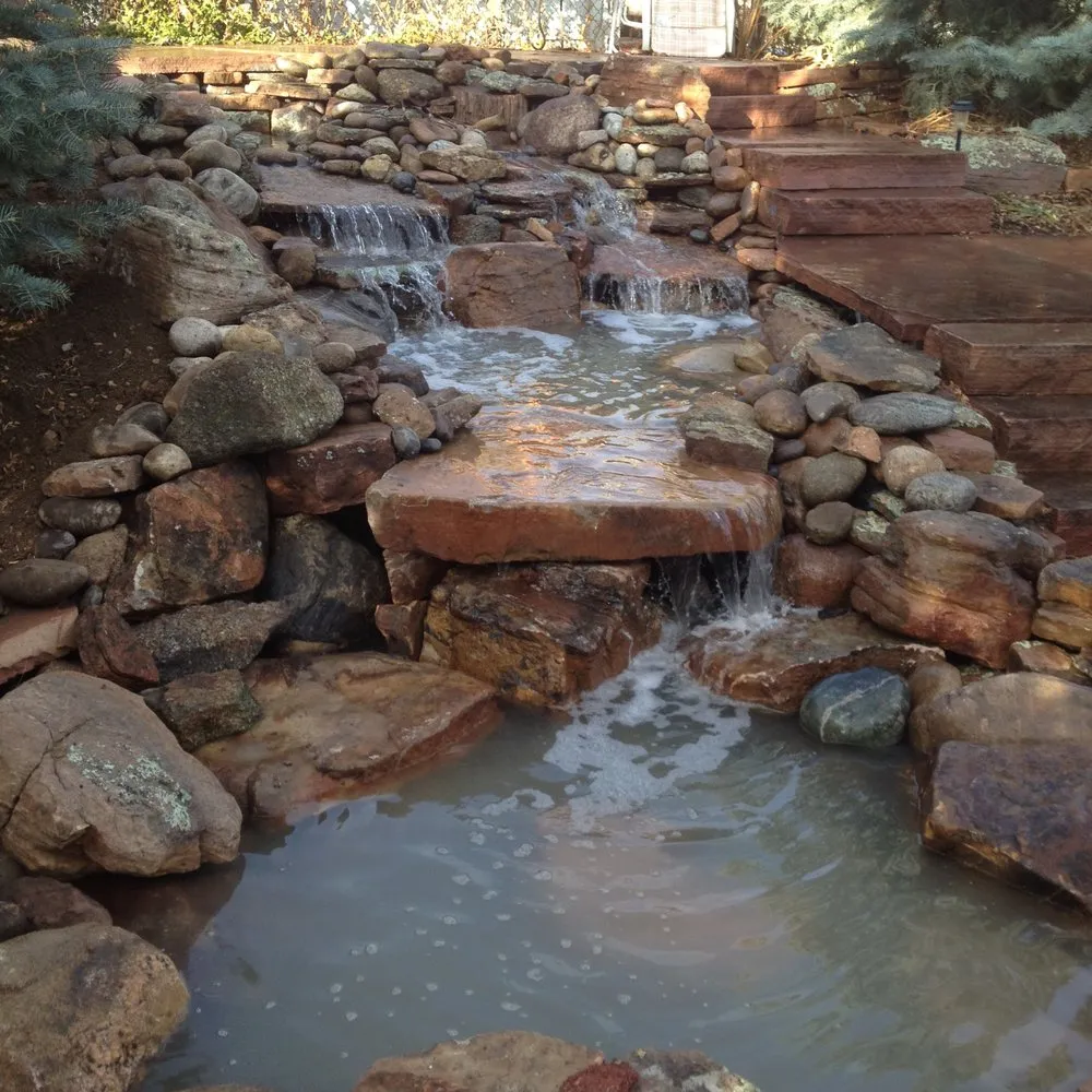 Top-rated yard cleanup service with custom design in Aurora, CO by Cascade Water Features