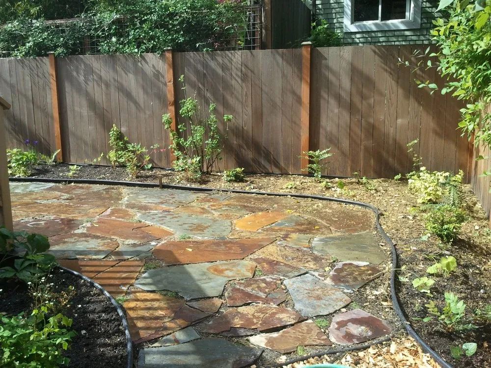 Custom outdoor landscaping with custom design across Seattle, WA - Cascadia Edible Landscapes