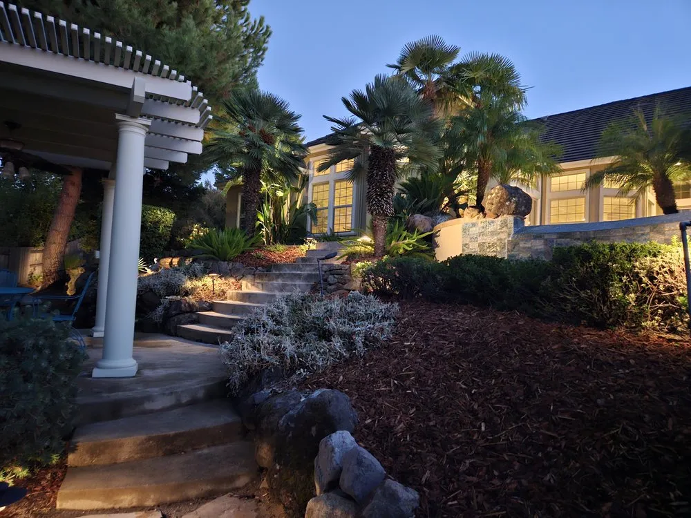 Custom outdoor landscaping with custom design across El Dorado Hills, CA - Cascadian Landscape