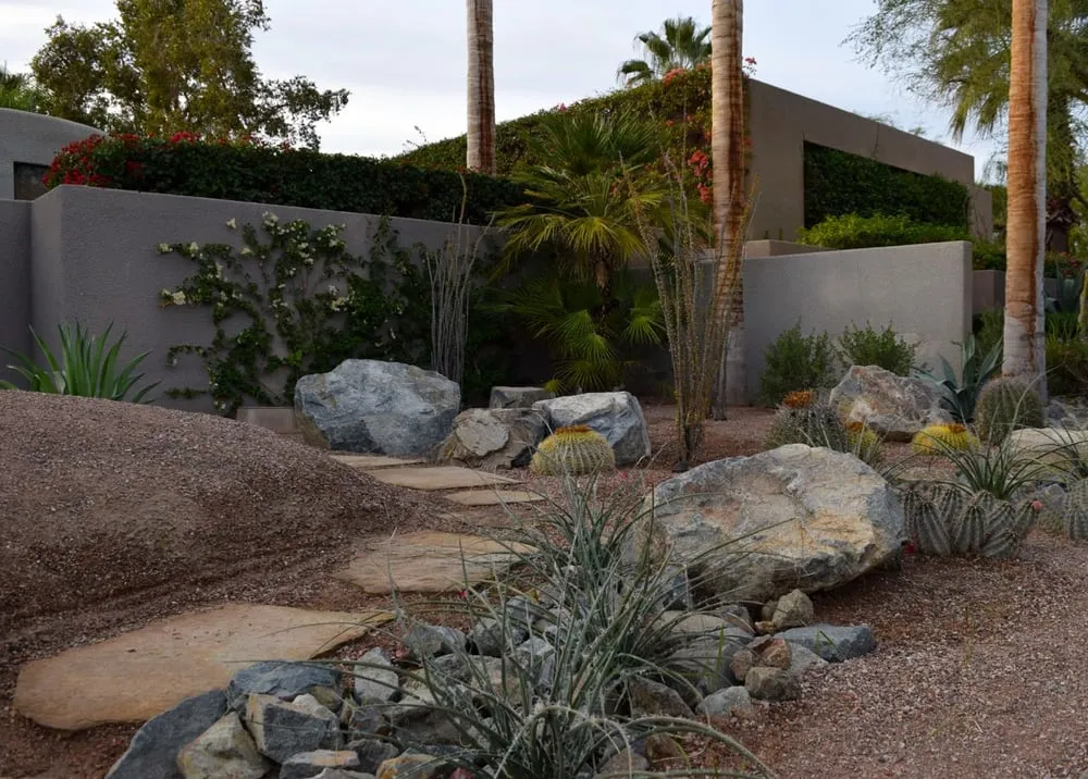 Custom residential landscaping in Rancho Mirage, CA by Cascio Landscape Construction