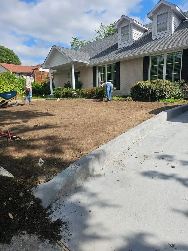 Expert landscape installation in Fort Worth, TX by Castellanos landscaping
