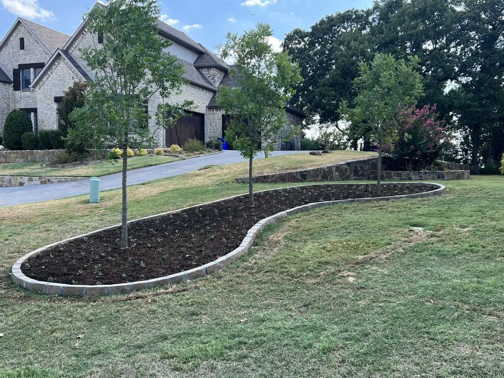 Affordable garden landscaping for beautiful yards in Sanger, TX by Castle Lawncare & Landscaping