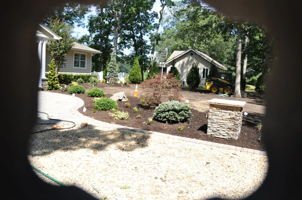 Local outdoor landscaping with custom design in Port Jefferson, NY by Castletown